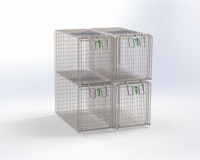 Small Animal Transport Squeeze Cage (18 x 12 x 12)